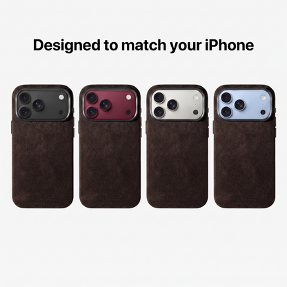 iPhone 18 Pro - Alcantara Case - Chocolate Brown