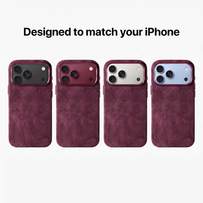 iPhone 18 Pro Max - Alcantara Case - Wine Red