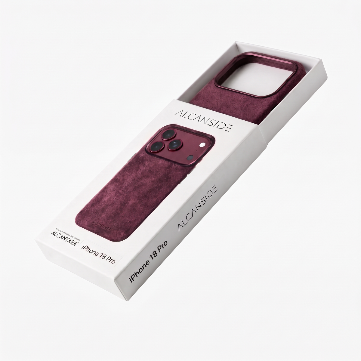 iPhone 18 Pro Max - Alcantara Case - Wine Red