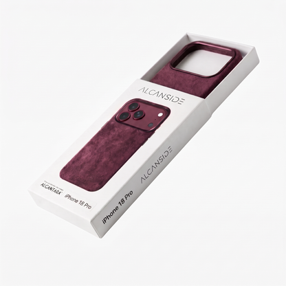 iPhone 18 Pro Max - Alcantara Case - Wine Red