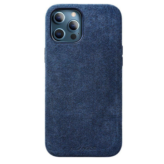 iPhone 12 & 12 Pro - Alcantara Case - Ocean blue