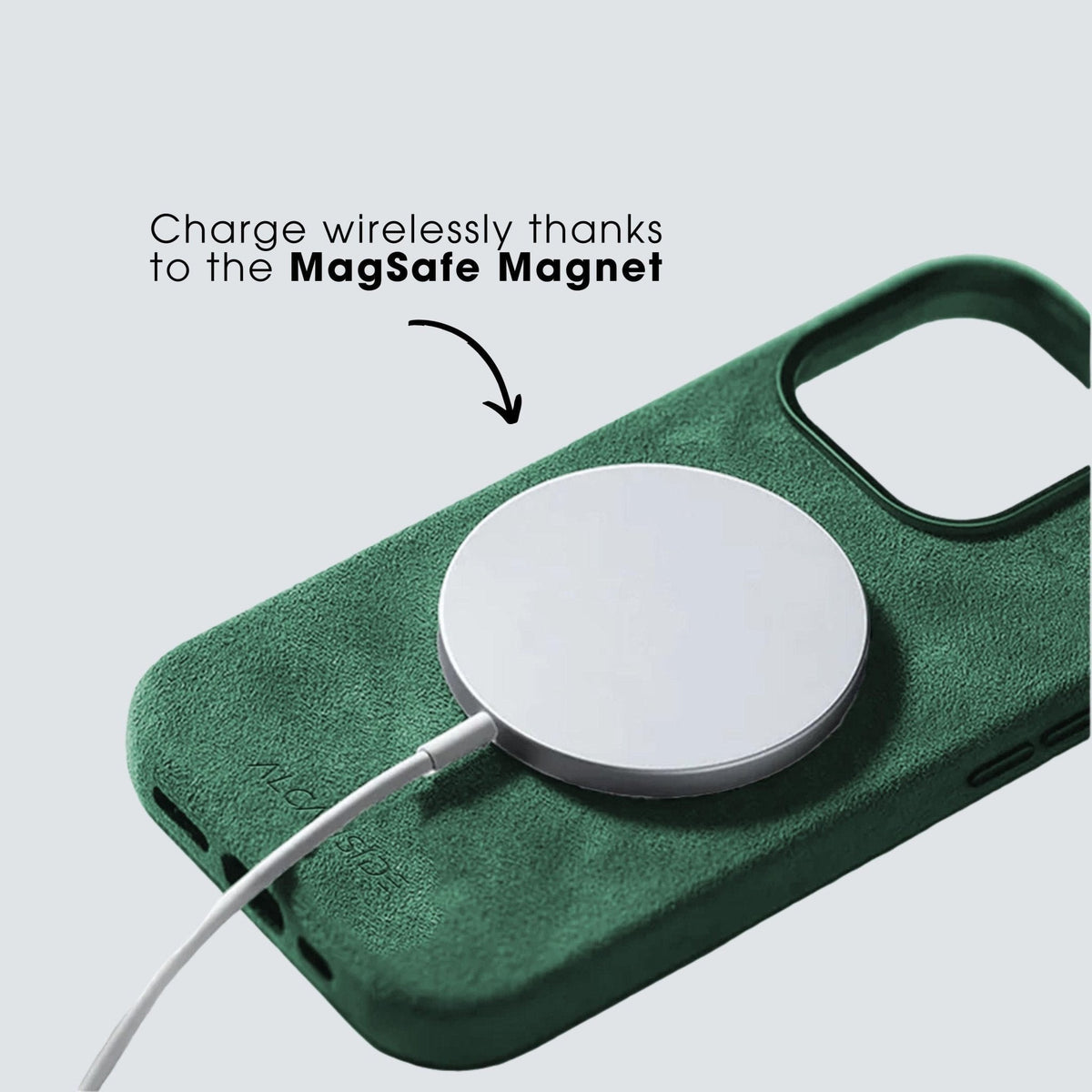 iPhone 13 Mini - Alcantara Case - Midnight Green