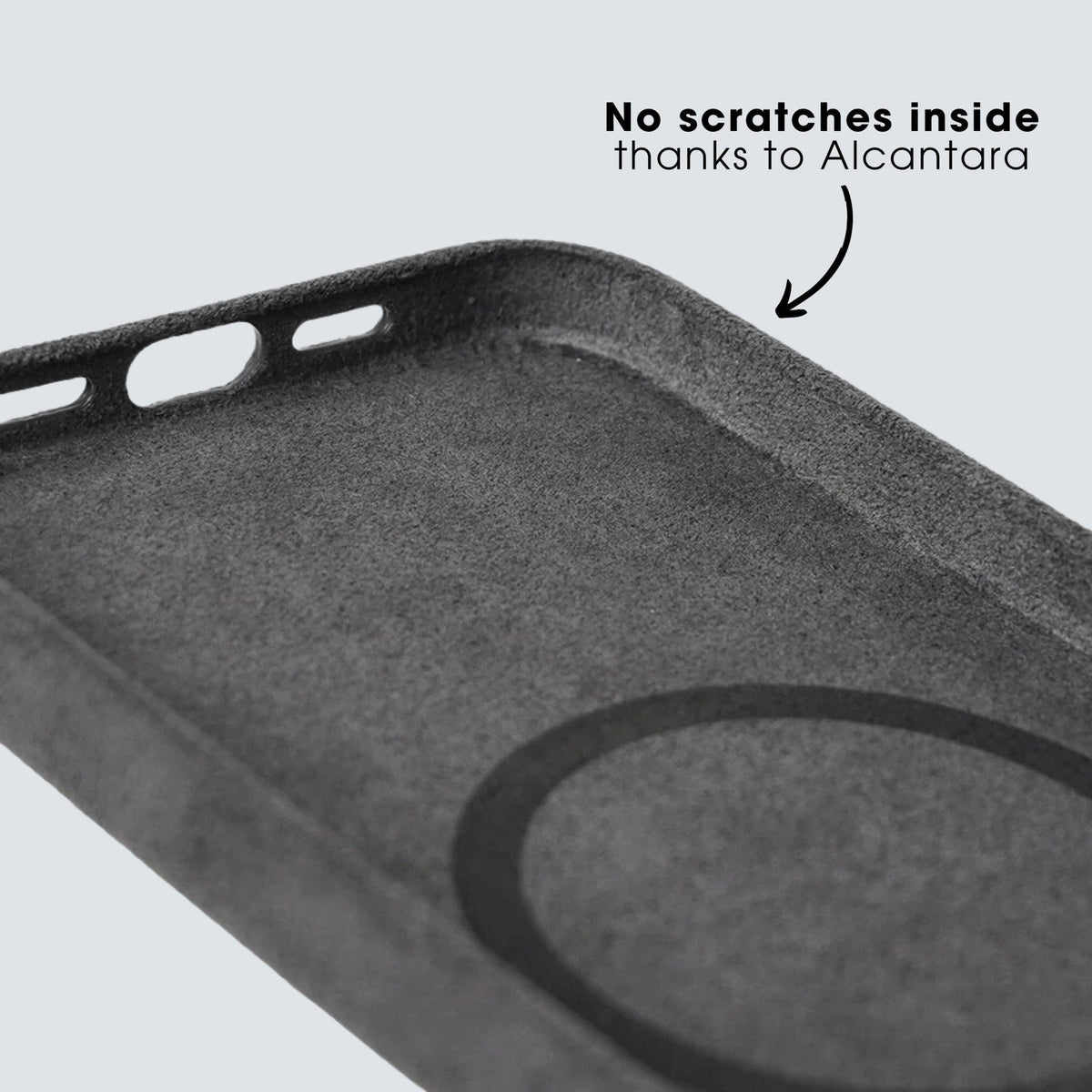 iPhone 13 Mini - Alcantara Case - Space Grey