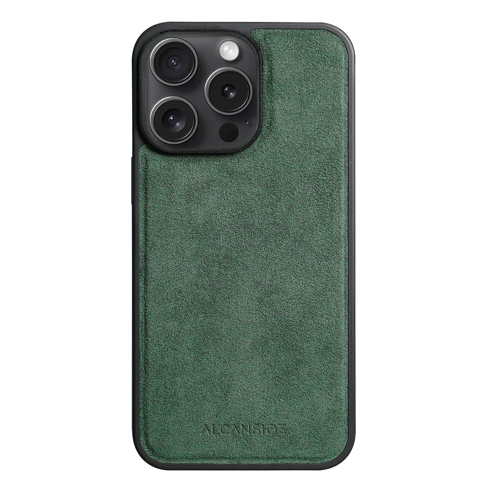 iPhone 13 Pro - Alcantara Back Cover - Midnight Green