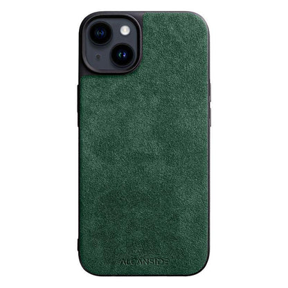 iPhone 14 - Alcantara Back Cover - Midnight Green