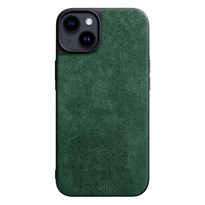iPhone 14 Plus - Alcantara Back Cover - Midnight Green