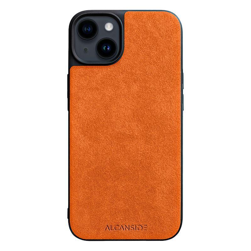 iPhone 14 Plus - Alcantara Back Cover - Orange