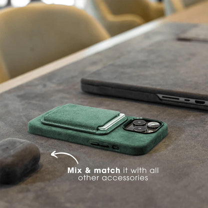 iPhone 14 Plus - Alcantara Case - Midnight Green