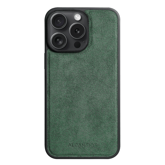 iPhone 14 Pro - Alcantara Back Cover - Midnight Green