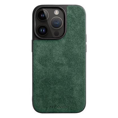 iPhone 14 Pro Max - Alcantara Back Cover - Midnight Green