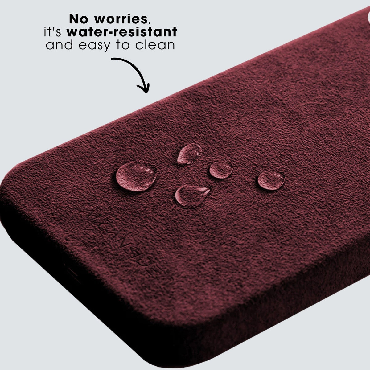 iPhone 15 - Alcantara Case - Wine Red