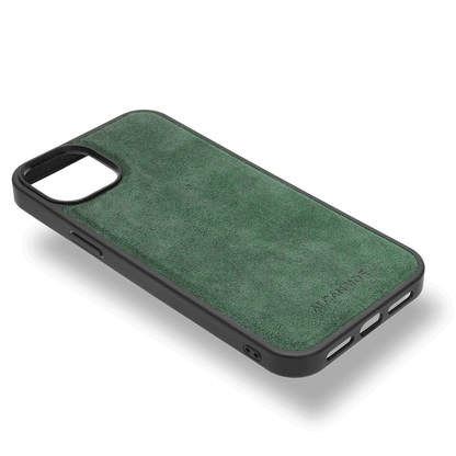 iPhone 15 Plus - Alcantara Back Cover - Midnight Green