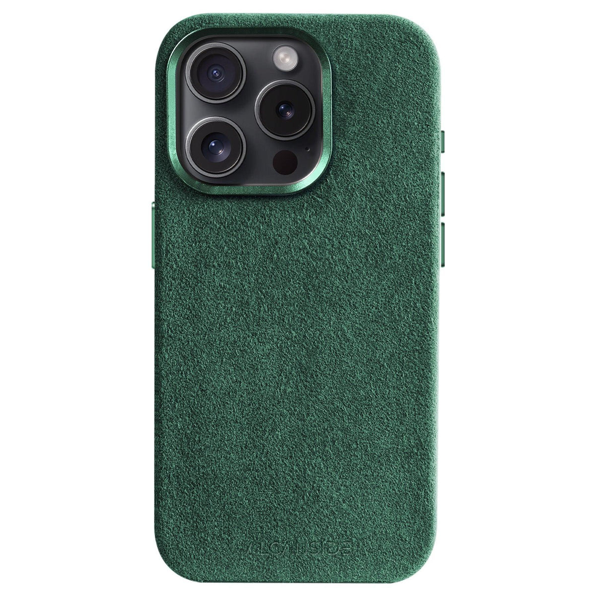 iPhone 15 Pro - Alcantara Case - Midnight Green