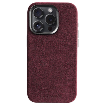iPhone 15 Pro - Alcantara Case - Wine Red