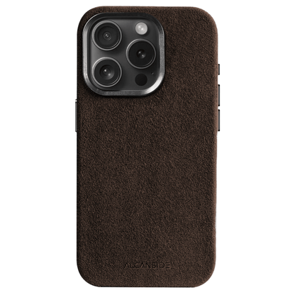 iPhone 15 Pro Max - Alcantara Case - Chocolate Brown
