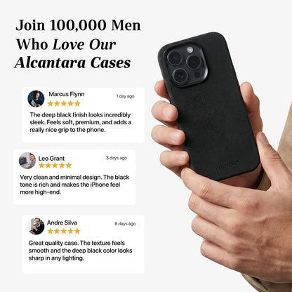 iPhone 15 Pro Max - Alcantara Case - Deep Black