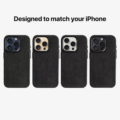 iPhone 15 Pro Max - Alcantara Case - Deep Black