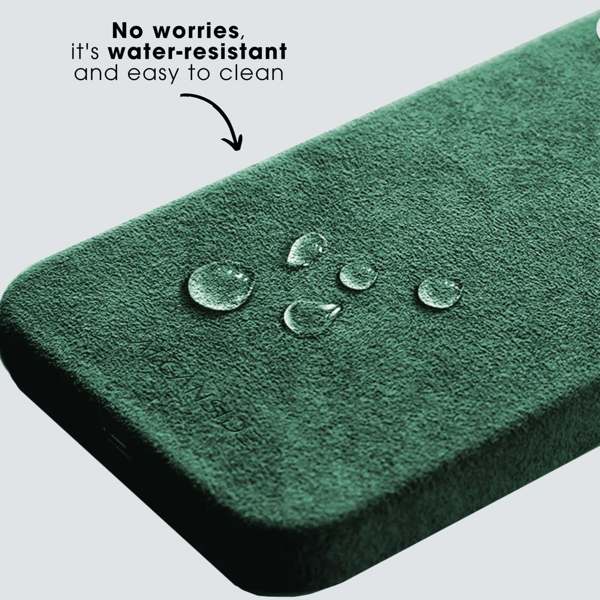 iPhone 15 Pro Max - Alcantara Case - Midnight Green