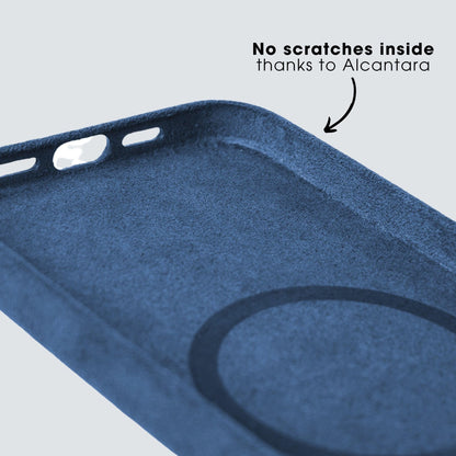 iPhone 15 Pro Max - Alcantara Case - Ocean blue