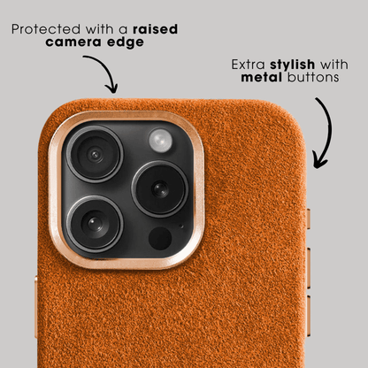 iPhone 15 Pro Max - Alcantara Case - Orange