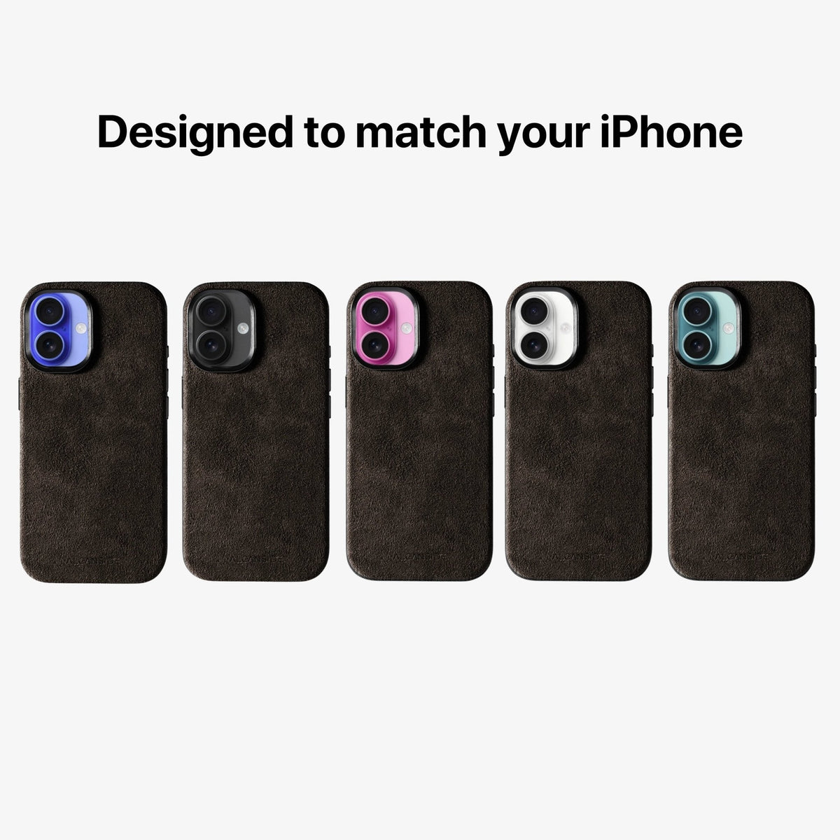 iPhone 16 - Alcantara Case - Chocolate Brown