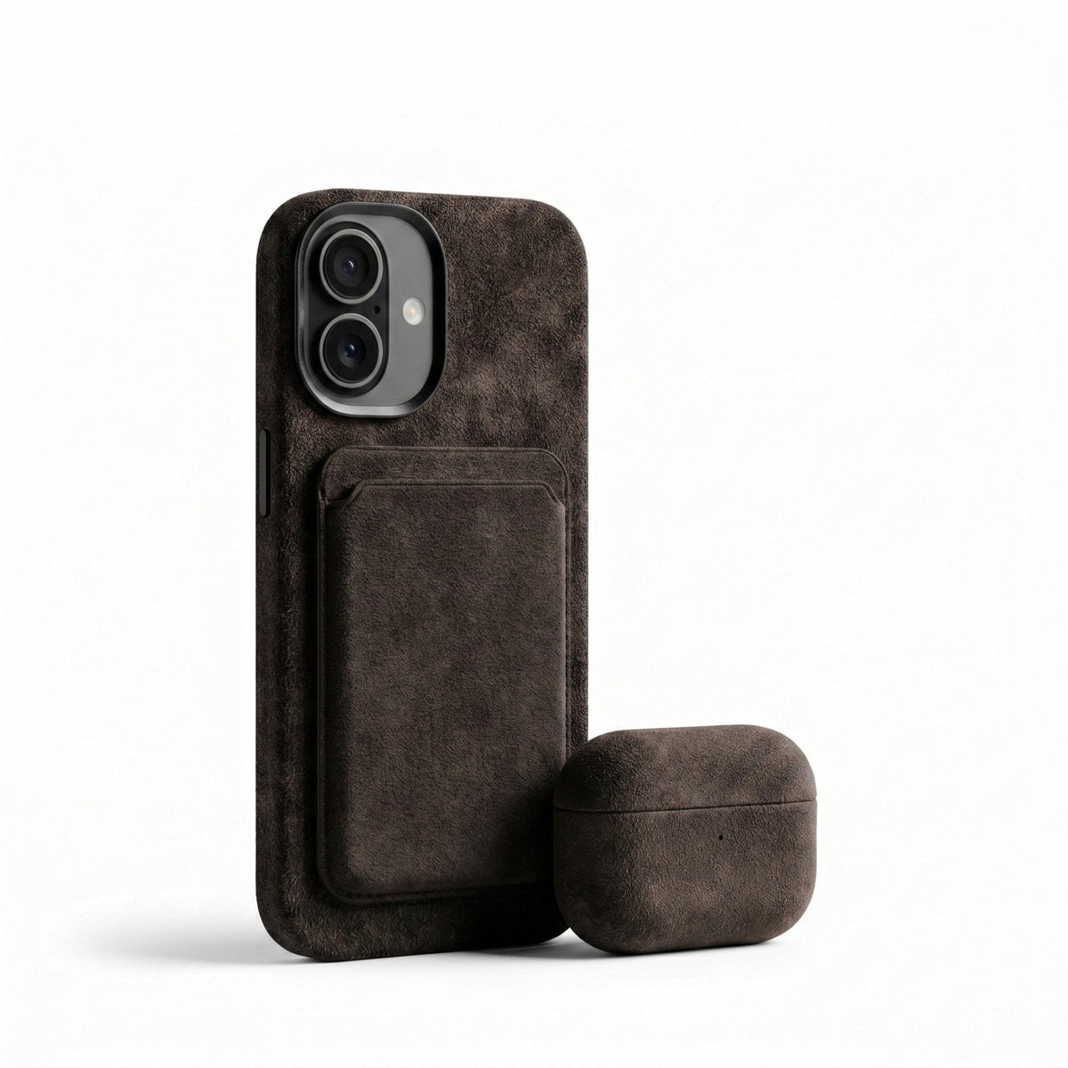 iPhone 16 - Alcantara Case - Chocolate Brown