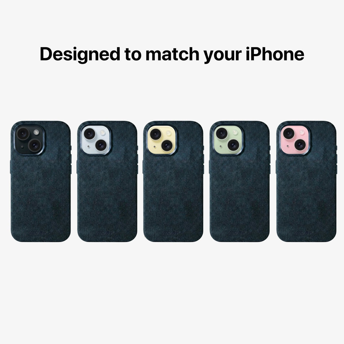 iPhone 16 - Alcantara Case - Navy Blue