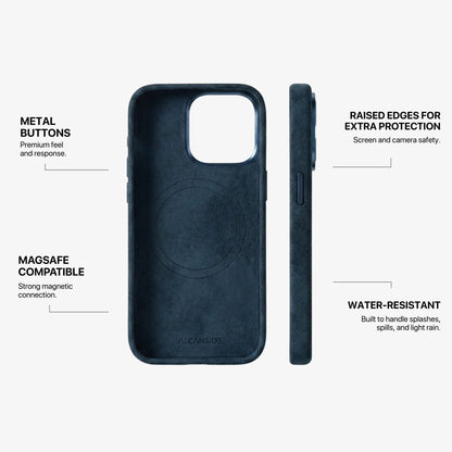 iPhone 15 - Alcantara Case - Navy Blue