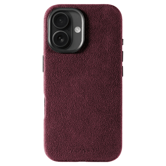 iPhone 16 Plus - Alcantara Case - Wine Red
