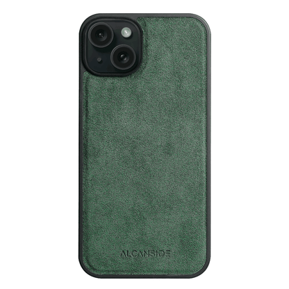 iPhone 15 - Alcantara Back Cover - Midnight Green