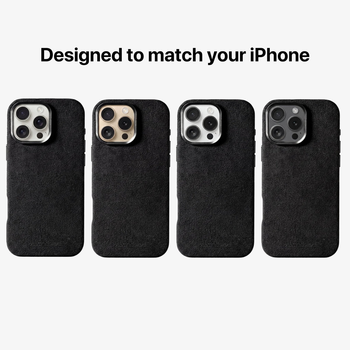 iPhone 16 Pro - Alcantara Case - Deep Black