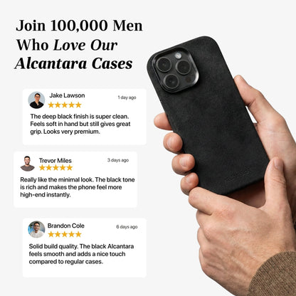 iPhone 16 Pro - Alcantara Case - Deep Black