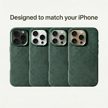 iPhone 16 Pro - Alcantara Case - Midnight Green