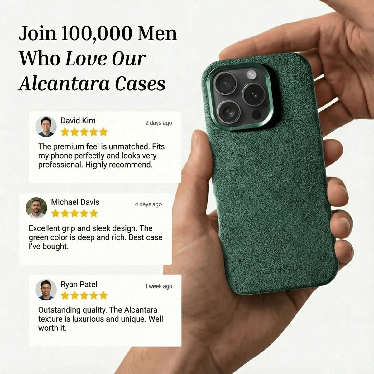 iPhone 16 Pro Max - Alcantara Case - Midnight Green