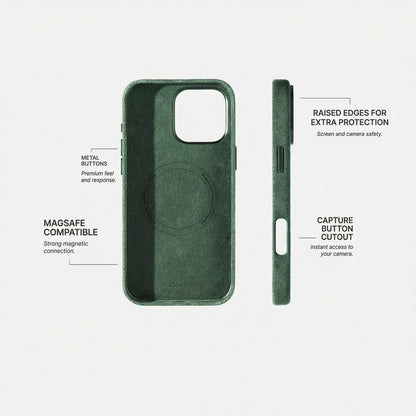 iPhone 16 Pro Max - Alcantara Case - Midnight Green