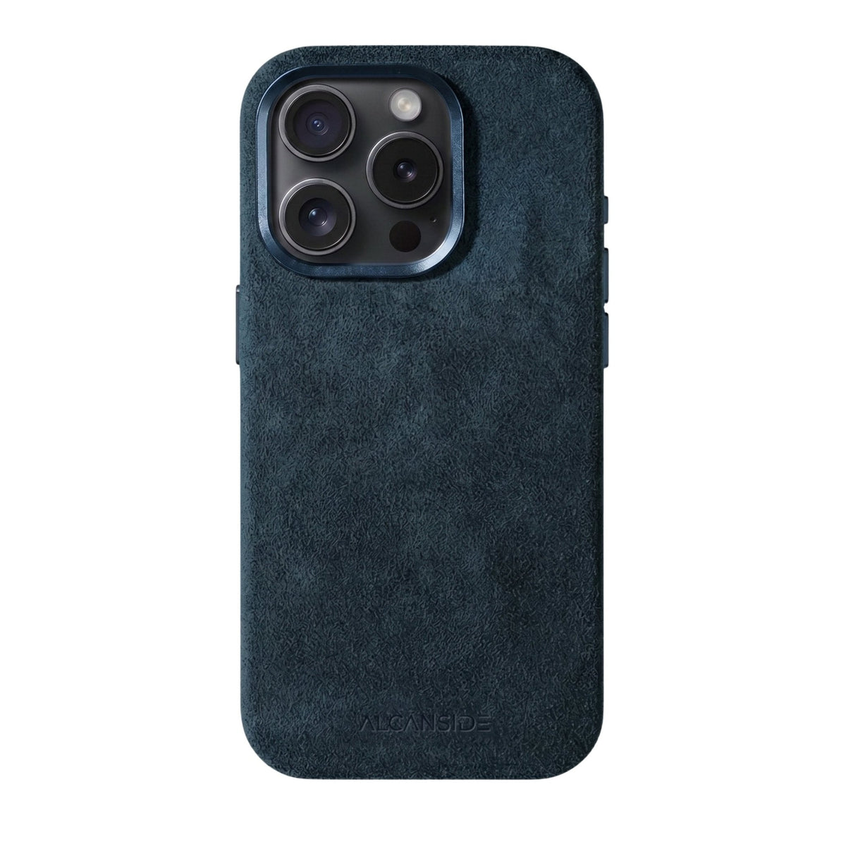 iPhone 15 Pro - Alcantara Case - Navy Blue
