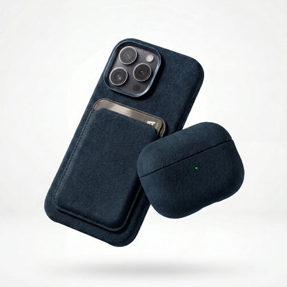iPhone 15 Pro - Alcantara Case - Navy Blue