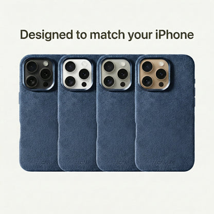 iPhone 16 Pro - Alcantara Case - Ocean blue
