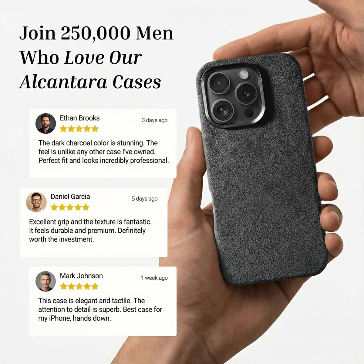 iPhone 16 Pro Max - Alcantara Case - Space Grey