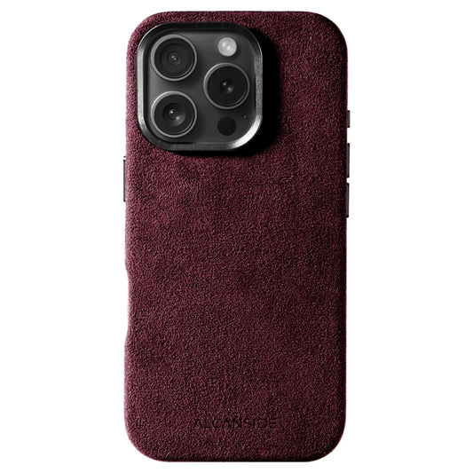 iPhone 16 Pro - Alcantara Case - Wine Red