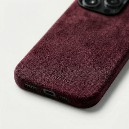 iPhone 16 Pro Max - Alcantara Case - Wine Red