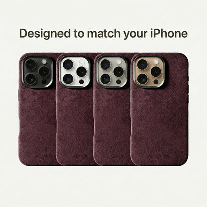 iPhone 16 Pro Max - Alcantara Case - Wine Red