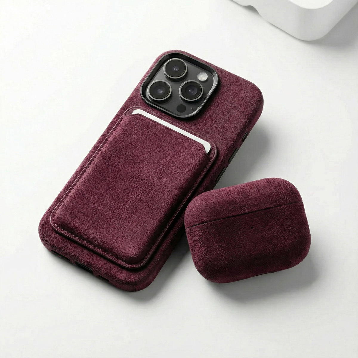 iPhone 16 Pro Max - Alcantara Case - Wine Red