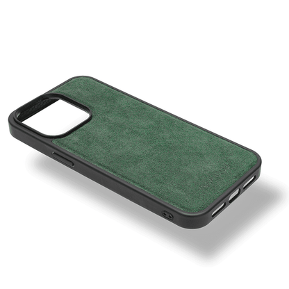 iPhone 16 Pro Max - Alcantara Back Cover - Midnight Green