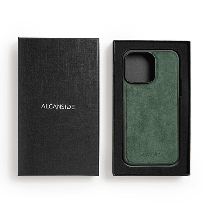 iPhone 16 Pro - Alcantara Back Cover - Midnight Green