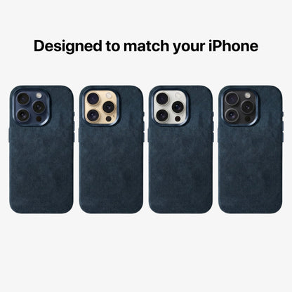 iPhone 16 Pro Max - Alcantara Case - Navy Blue