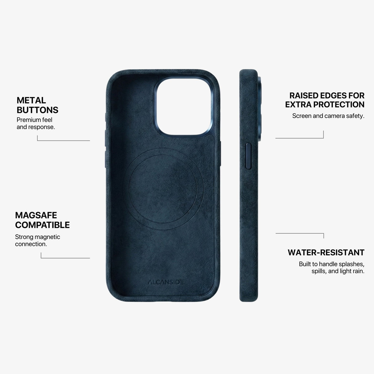 iPhone 16 Pro Max - Alcantara Case - Navy Blue