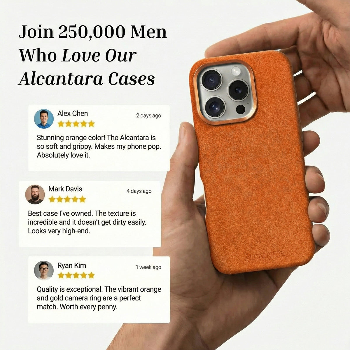 iPhone 16 Pro Max - Alcantara Case - Orange