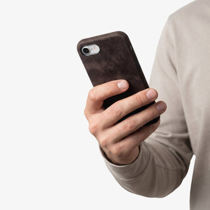 iPhone 16e - Alcantara Case - Chocolate Brown