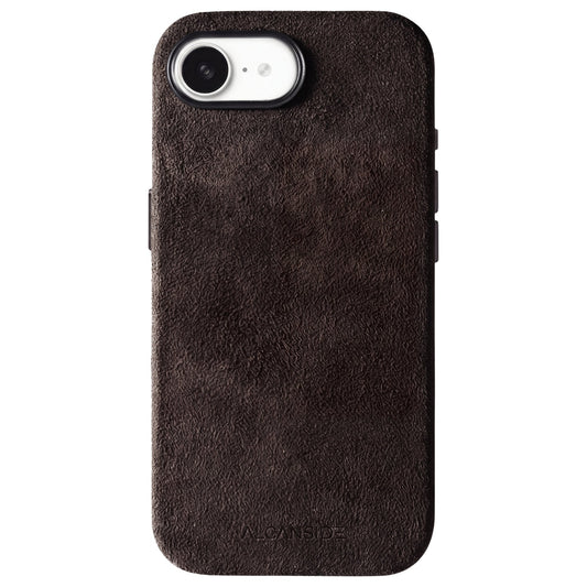 iPhone 16e - Alcantara Case - Chocolate Brown